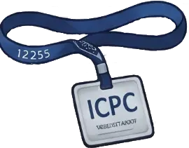 ICPC lanyard badge