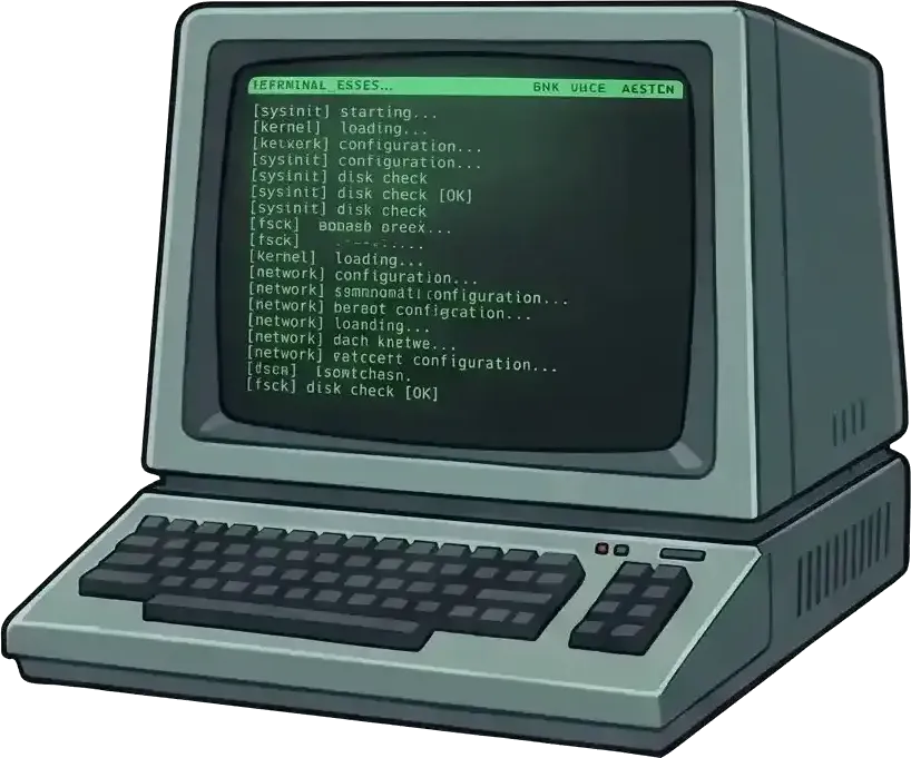 Retro CRT terminal, the Competitive Programming spoke's focal prop